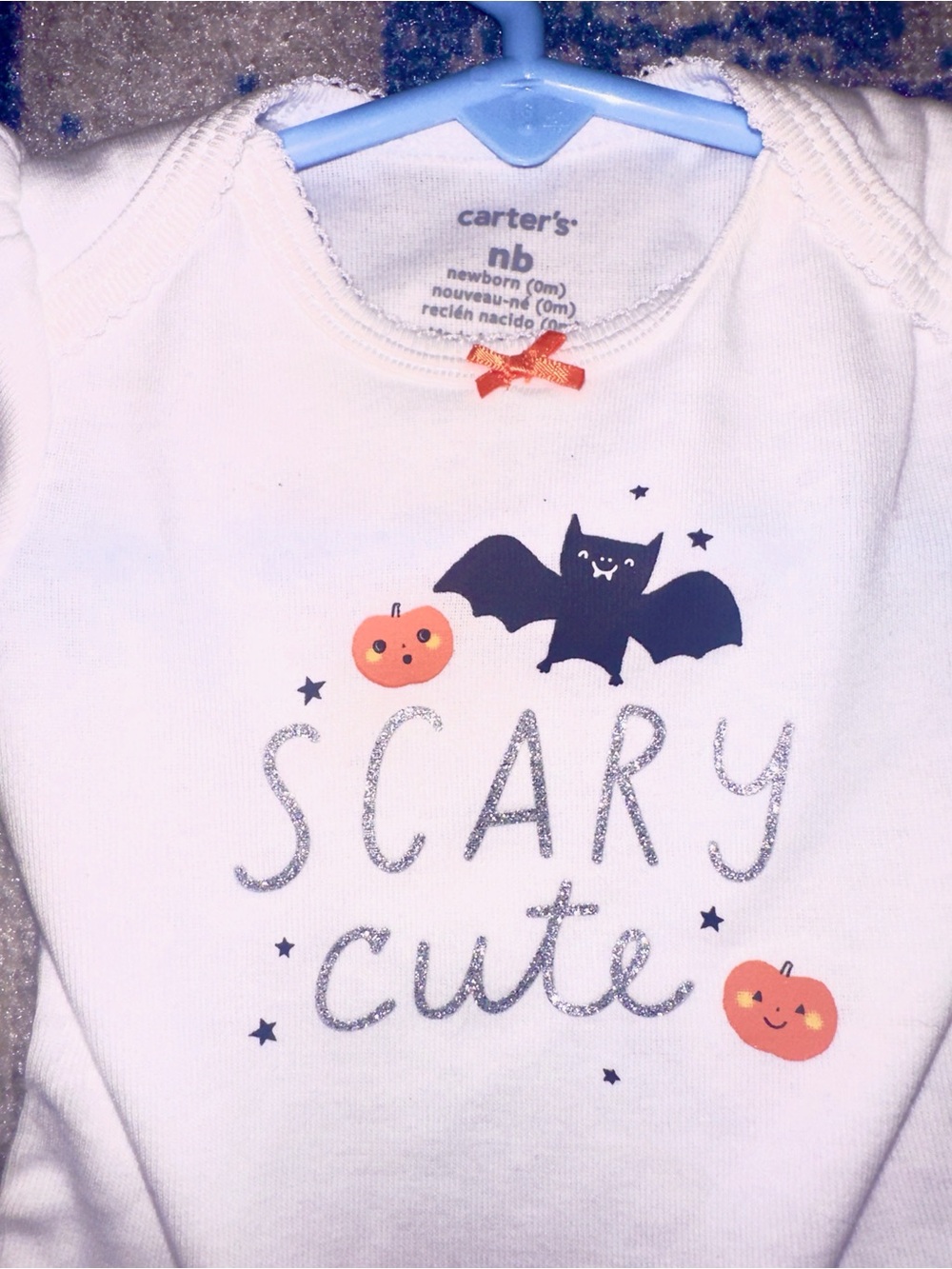 Carter's White & Black 'Scary Cute' Halloween Outfit - Picture 2 of 4